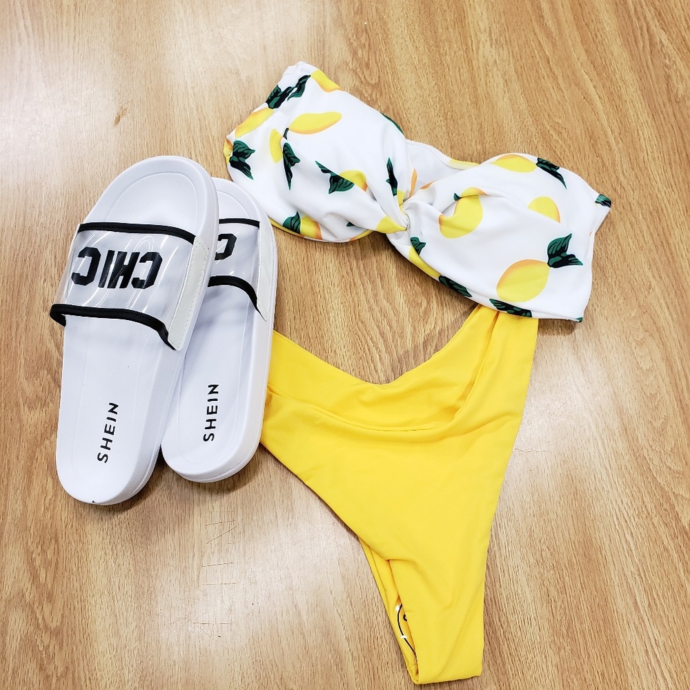 🏊🏼‍♀️🏅SHEIN Bundle! swimset + slides
